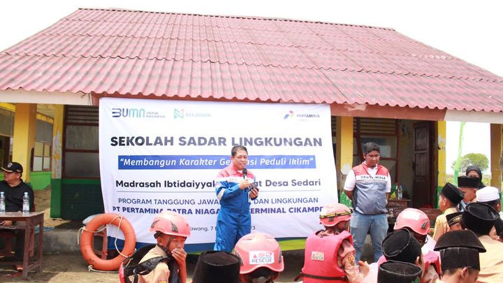 Pertamina Patra Niaga Regional JBB Adakan Edukasi dan Sosialisasi Peduli Lingkungan di Karawang