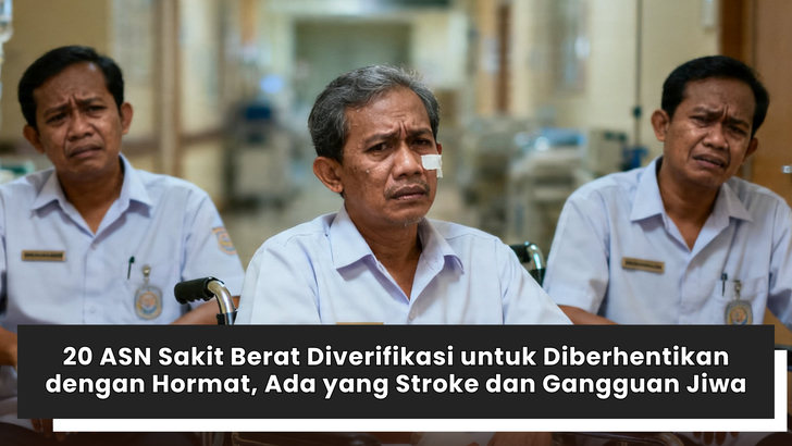 20 ASN Sakit Berat Diverifikasi untuk Diberhentikan dengan Hormat, Ada yang Stroke dan Gangguan Jiwa