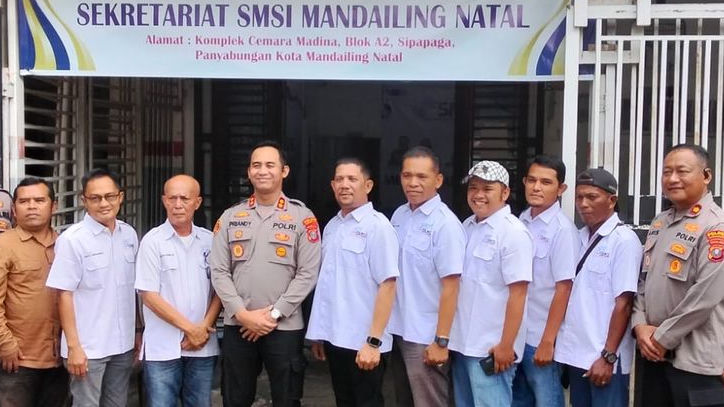 Kapolres Madina Datangi Kantor SMSI, Ajak Bentengi Masyarakat dari Berita Hoaks