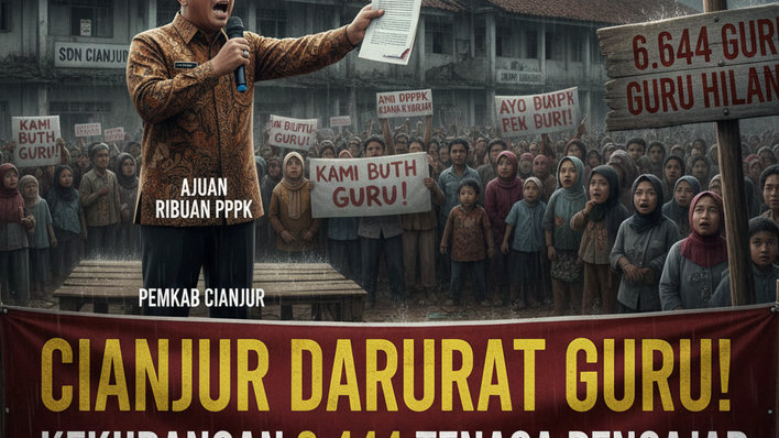 Cianjur Darurat Guru! Pemkab Ajukan Ribuan PPPK, Kekurangan Capai 6.444 Tenaga Pengajar