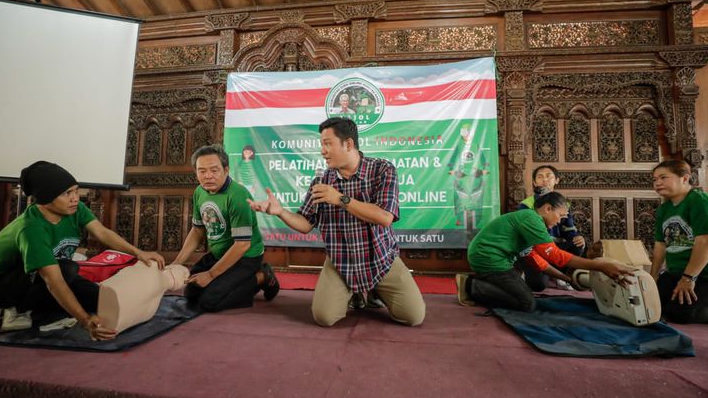 Kajol Dukung Ganjar Bekali Driver Ojol Pelatihan Keselamatan dan Kesehatan Kerja di Jakarta