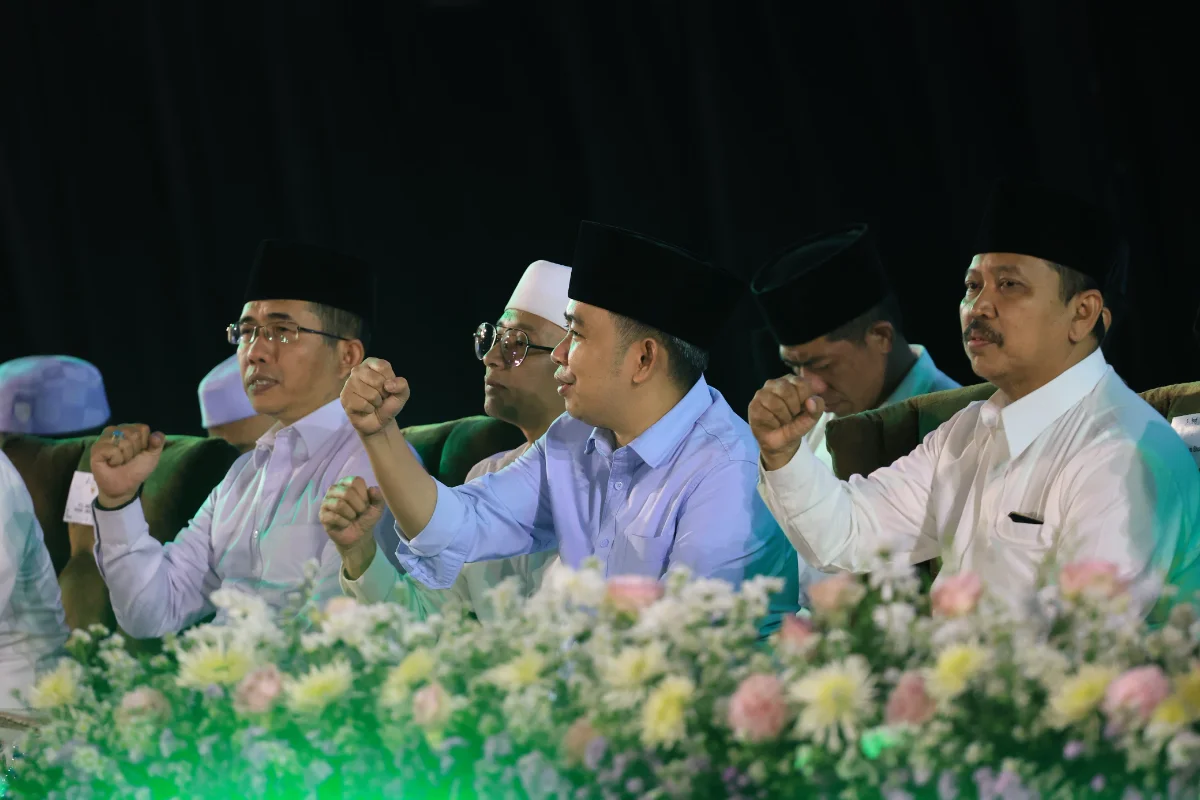 Bupati Jember Gus Fawait saat malam puncak HSN di Alun-Alun Jember. (Dok. Diskominfo Jember)