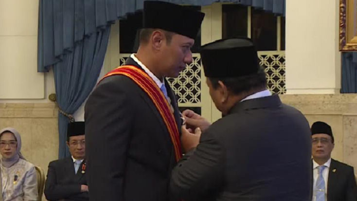 Dedikasi untuk Negeri, Menko Infrastruktur dan Pembangunan Kewilayahan, AHY Terima Bintang Mahaputera Utama