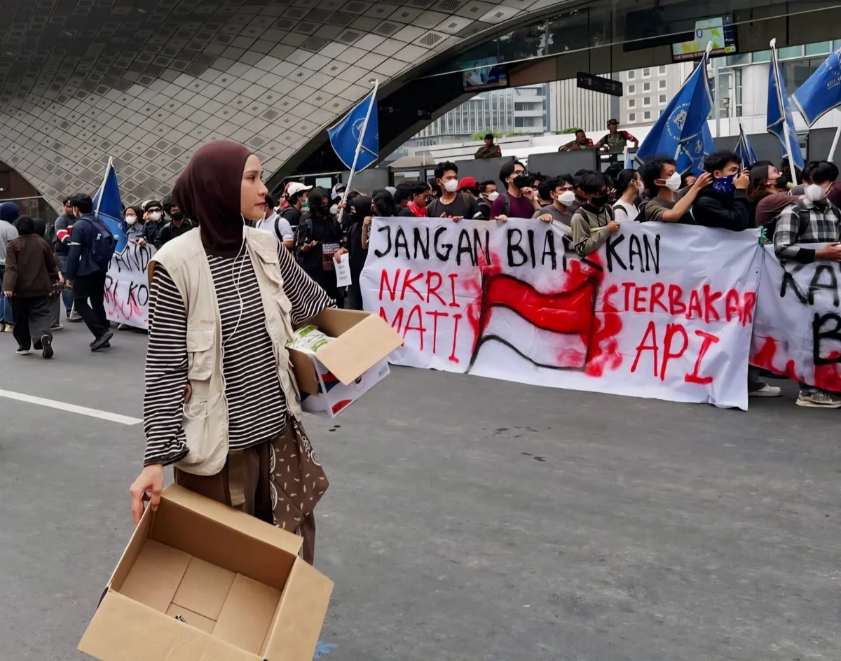 Zaskia Adya Mecca demo 28 Oktober