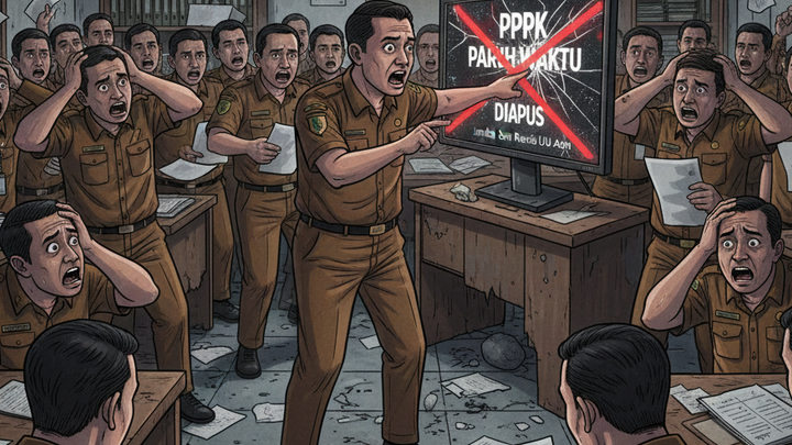 Honorer Panik! PPPK Paruh Waktu Resmi Dihapus Imbas Dari Revisi UU ASN