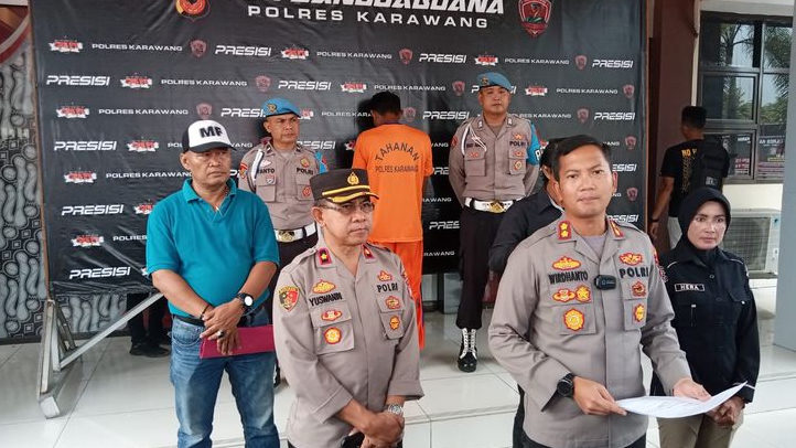 Polres Karawang Tangkap Koboi yang Todongkan Pistol ke Pedagang Buah