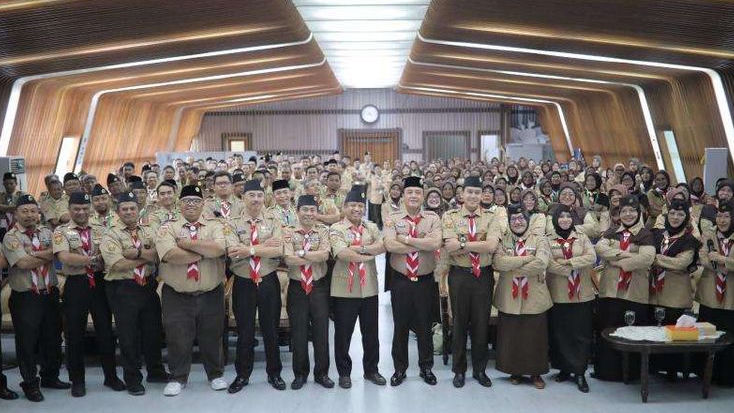 Jadi Ujung Tombak Pembinaan Karakter, 253 Pendidik di Bandung Dalami Wawasan Kepramukaan