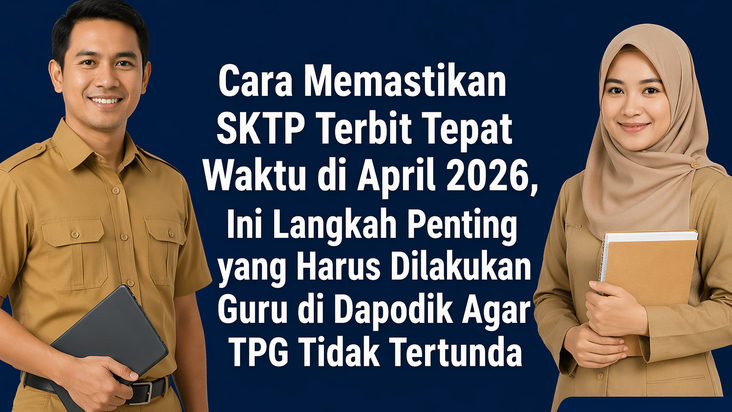 Cara Memastikan SKTP Terbit Tepat Waktu di April 2026, Ini Langkah Penting yang Harus Dilakukan Guru di Dapodik Agar TPG Tidak Tertunda
