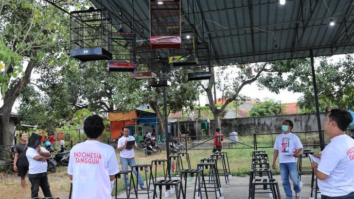 Ganjar Creasi Gelar Kontes Burung dan Rangkul Kicau Mania Sidoarjo