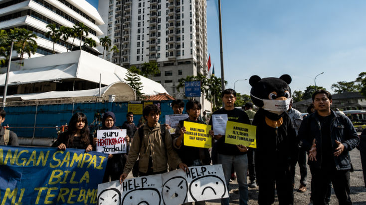 Demo di Depan KBRI Kuala Lumpur, Aktivis Malaysia Desak Indonesia Buka Data Perusahaan Karhutla