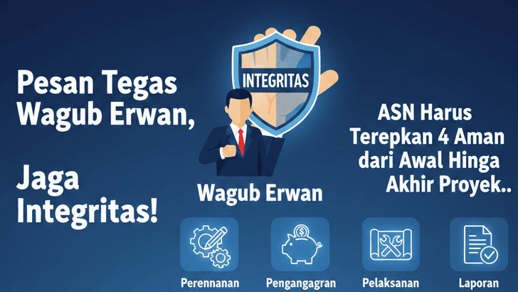 Pesan Tegas Wagub Erwan,  Jaga Integritas! ASN Harus Terapkan 4 Aman dari Awal Hingga Akhir Proyek