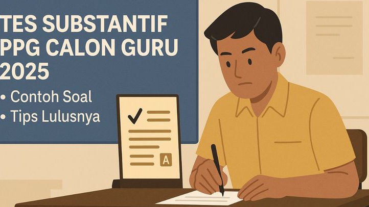Tes Substantif PPG Calon Guru 2025 Sedang Berlangsung, Ini Contoh Soal dan Tips Lulusnya