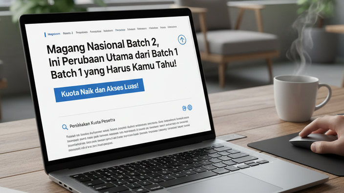 Magang Nasional Batch 2, Ini Perubahan Utama dari Batch 1 yang Harus Kamu Tahu! Kuota Naik dan Akses Luas!