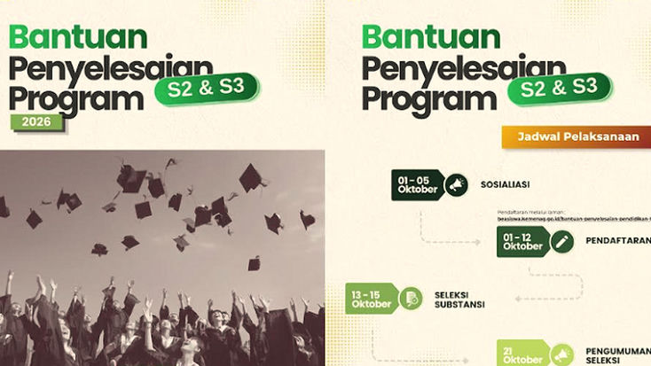 Kemenag Buka Bantuan Penyelesaian Pendidikan S2 dan S3 2026, Guru, Dosen, Tendik Bisa Daftar, Cek Syarat dan Jadwalnya