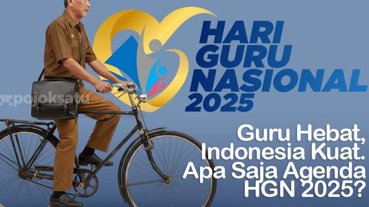 Hari Guru Nasional 2025, Guru Hebat, Indonesia Kuat, Ini Jadwal Lengkap dan Link Download Logo Resminya