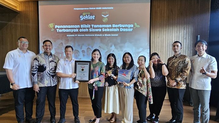 Rekor MURI, Monde Mahkota dan Nissin Soklat Ajak 5 Ribuan Siswa SD Tanam Bunga, 'Tanamkan' Peduli Lingkungan Sejak Dini