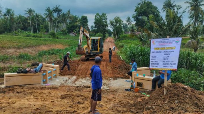 Inspektorat Siap Audit Pembangunan Jembatan Mulya Jaya Tubaba