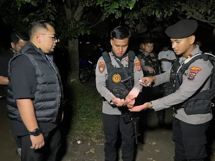 Polrestabes Medan gerebek barak narkoba da judi di Selambo Amplas