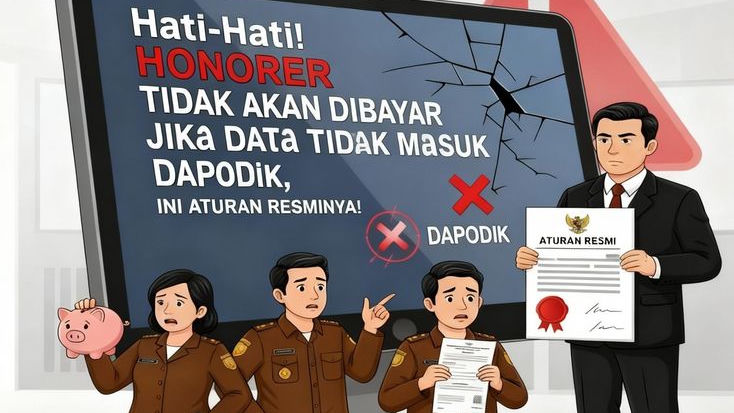 Hati-Hati! Honorer Tidak Akan Dibayar Jika Data Tidak Masuk Dapodik, Ini Aturan Resminya!