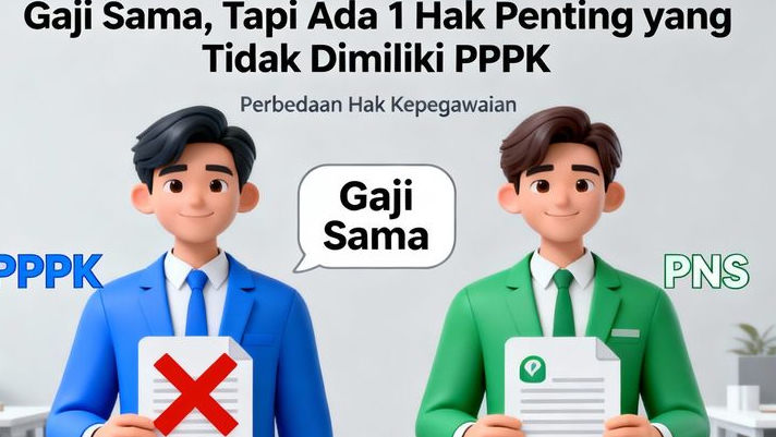 Ternyata Ini Beda PPPK dan PNS! Gaji Sama, Tapi Ada 1 Hak Penting yang Tidak Dimiliki PPPK