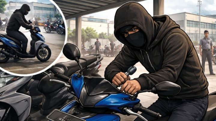 Curi Motor di Tempat Kerja Sendiri, Mantan Karyawan Sampoerna Dibekuk Polres Karawang