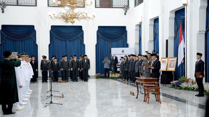 Pesan Bey Macmudin kepada Enam Penjabat Bupati dan Wali Kota: Pemilu 2024 Harus Kondusif