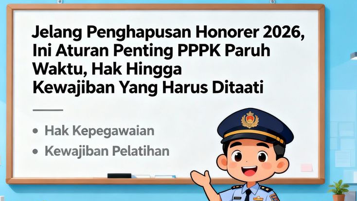 Jelang Penghapusan Honorer 2026, Ini Aturan Penting PPPK Paruh Waktu, Hak Hingga Kewajiban Yang Harus Ditaati