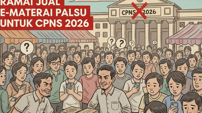 Hati-Hati! Ramai Jual e-Materai Palsu untuk CPNS 2026, Begini Cara Beli yang Benar Versi BKN