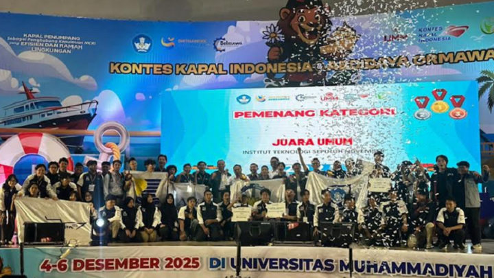 ITS Back to Back Juara Umum KKI 2025, Inovasi Kapal ROPAX Jadi Sorotan