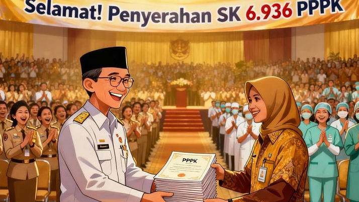 Appi Serahkan SK 6.936 PPPK, Penantian Panjang Tenaga Paruh Waktu Akhirnya Terbayar!