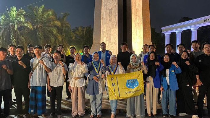 Puluhan Kader dan Anggota PMII Bogor Kompak Peringati Hari Sumpah Pemuda, Angin Malam Menambah Hikmat Suasana