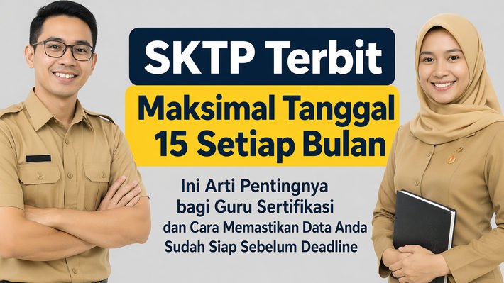SKTP Terbit Maksimal Tanggal 15 Setiap Bulan, Ini Arti Pentingnya bagi Guru Sertifikasi dan Cara Memastikan Data Anda Sudah Siap Sebelum Deadline