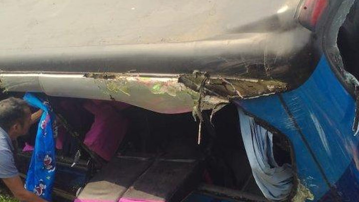 Lagi lagi Bus Rombongan Kecelakaan di Tol Tangerang-Merak, Korbannya Perangkat Desa di Tiga Kecamatan Serang