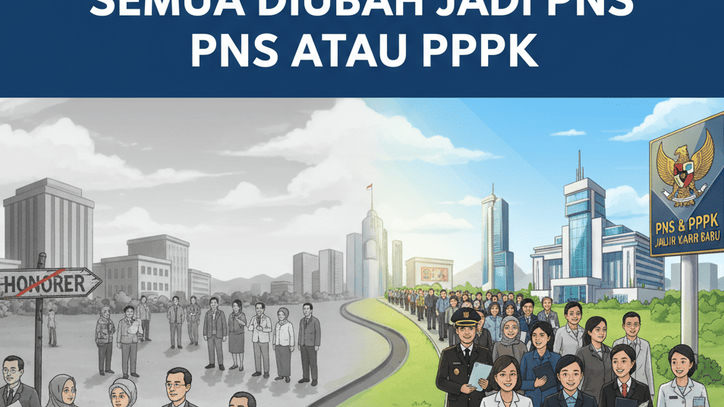 Tahun 2026, Status Honorer Dihapus, Semua Diubah Jadi PNS atau PPPK