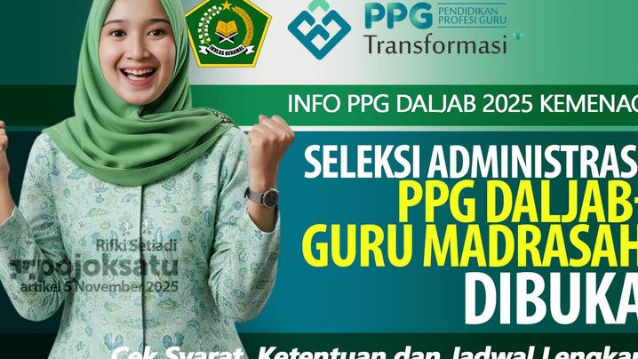 Seleksi Administrasi PPG Daljab Guru Madrasah Angkatan IV 2025 RESMI DIBUKA, Cek Syarat dan Jadwal Lengkapnya!
