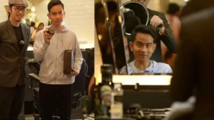 Gibran Live TikTok Saat Potong Rambut Sambil Maskeran di Barbershop
