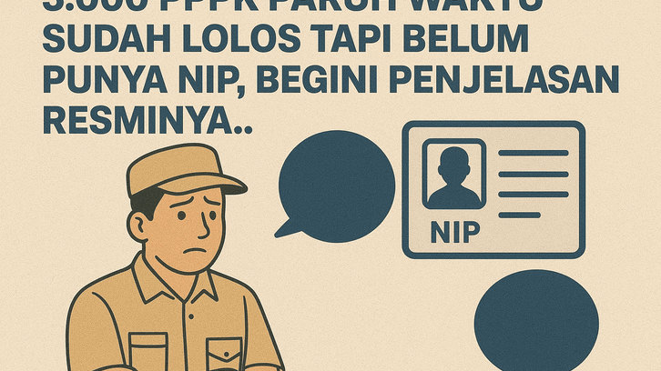 3.000 PPPK Paruh Waktu Sudah Lolos Tapi Belum Punya NIP, Begini Penjelasan Resminya
