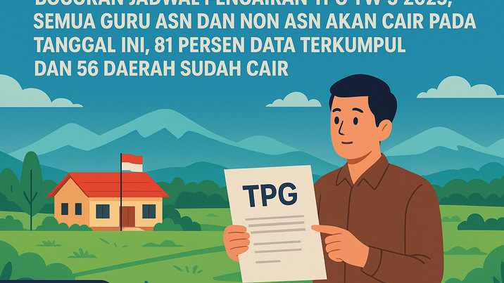 Bocoran Jadwal Pencairan TPG TW 3 2025, Semua Guru ASN dan Non ASN akan Cair pada Tanggal Ini, 81 Persen Data Terkumpul dan 56 Daerah Sudah Cair