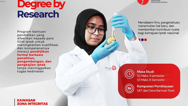 Beasiswa Degree by Research BRIN untuk S2 dan S3, Cek Pembekalan Materi Ini