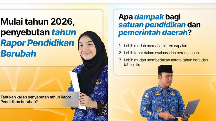 Perubahan Rapor Pendidikan Mulai 2026, Kini Mengacu Tahun Data Bukan Tahun Rilis