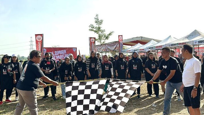 Ganjaran Buruh Gelar Lomba Masak Hingga Senam Ceria Bareng Pekerja di Tegal Raya