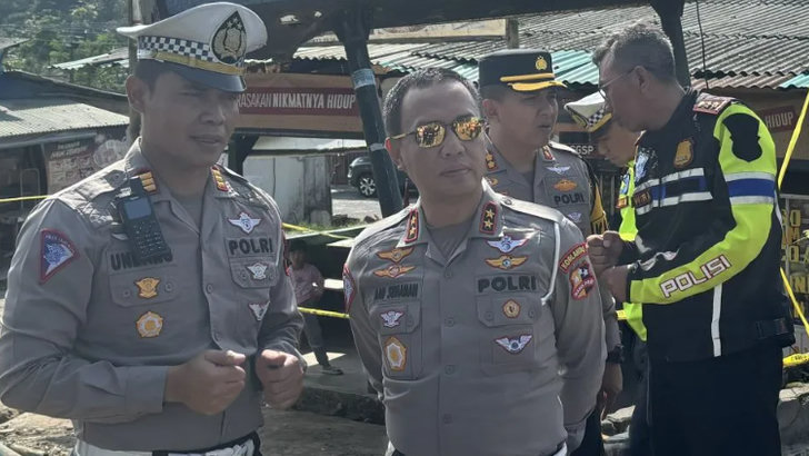 TKP Kecelakaan Bus di Ciater Dikategorikan Sebagai Lokasi Berisiko Tinggi Kecelakaan