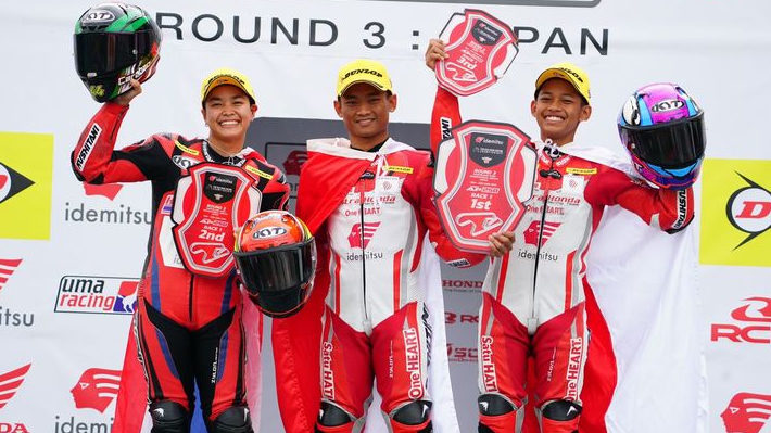 Tak Terbendung, Astra Honda Racing Team Dominasi Podium ARRC Jepang