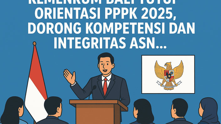 Kemenkum Bali Tutup Orientasi PPPK 2025, Dorong Kompetensi dan Integritas ASN