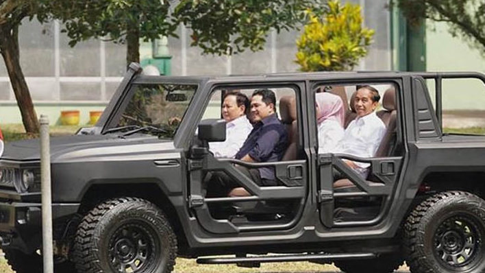 Tak Kebetulan, Prabowo Supiri Jokowi dan Erick Thohir di Malang, Makin Pertegas Dukungan di Pilpres
