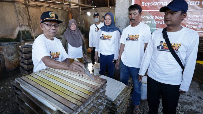 Bangkitkan UMKM di Ciamis, Ganjar Sejati Jabar Gelar Pelatihan Pembuatan Tahu