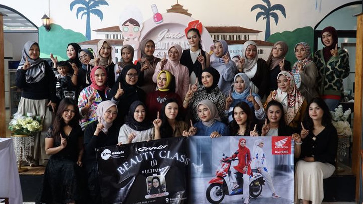 Collab Honda Genio x Beauty Ultima II Hadirkan Beauty Class dan Stylish Riding di Bandung