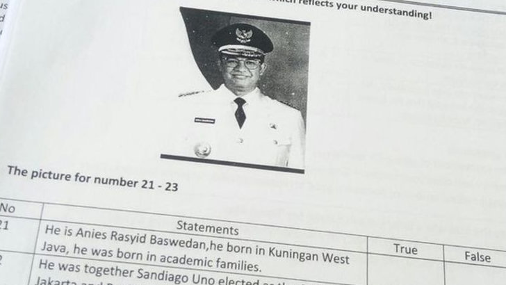 Heboh Soal Ujian Info Anies Baswedan di SMK Lamongan Berujung Minta Maaf Disdik Jatim