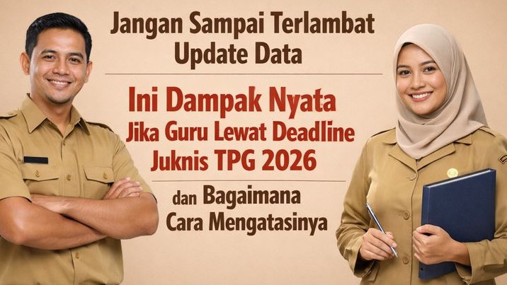 Jangan Sampai Terlambat Update Data, Ini Dampak Nyata Jika Guru Lewat Deadline Juknis TPG 2026 dan Bagaimana Cara Mengatasinya