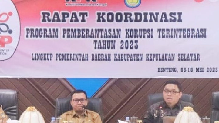 Rakor Dengan KPK RI, Bupati Basli Ali Komitmen Tingkatkan Capaian MCP